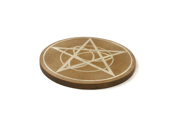 Shreyshti Wooden Grid Pentacle, Protection approx 6" - Image 2